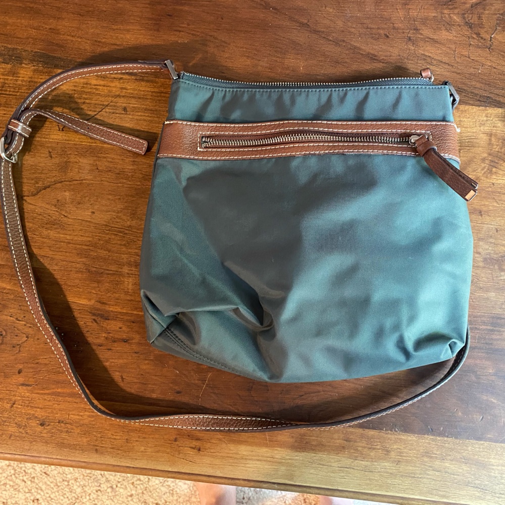 Halogen Green and Brown Crossbody Bag